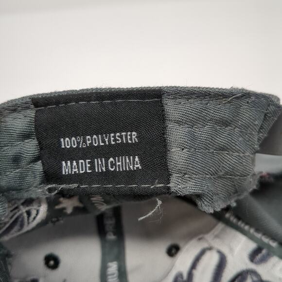 Chicago Premium Snapback Cap Gray One Size Adjustable Embroidered Vented Holes - Picture 9 of 9